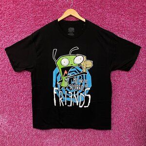 Nickelodeon Invader Zim Gir Me And The Squirrel Are Friends Cartoon T-Shirt 2XL